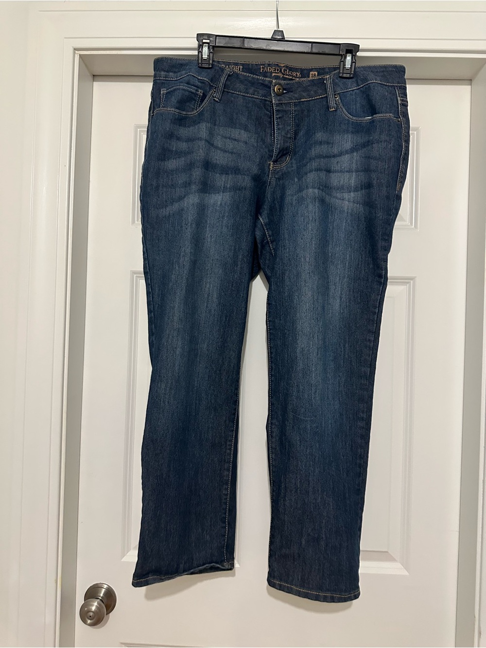 Faded Glory Dark Wash Straight Jeans